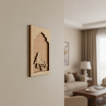 Love Birds MDF wall hanging unfinished frame design.