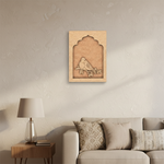 Love Birds MDF wall hanging unfinished frame design.