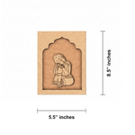 Peaceful Buddha MDF wall art unfinished design frame.