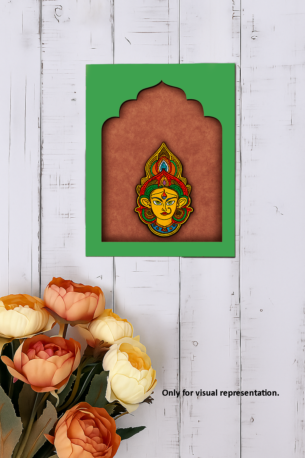 Durga Maa decorative MDF hanging wall art for home and pooja décor