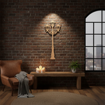 MDF Street Lamp Design Cutout DIY Craft Wall Decor Board Art for painting and decoration, mounted on wall