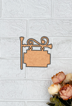 MDF Hanging Signboard Design Cutout DIY Craft Decor Board Ar for painting and signage, hanging on wall