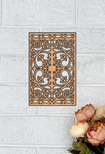 MDF Decorative Jali Panel Design Cutout DIY Craft Wall Board for painting, mounted on wall