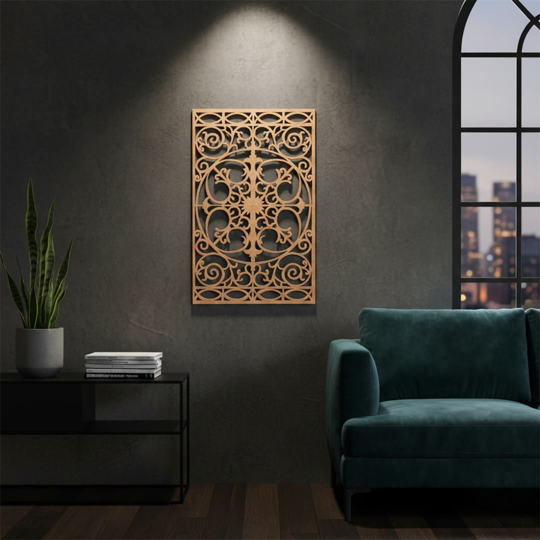 MDF Decorative Jali Panel Design Cutout DIY Craft Wall Board for painting