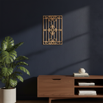 MDF Classic Grill Panel Design Cutout DIY Craft Wall Decor Art for painting, mounted on wall