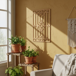 MDF Classic Grill Panel Design Cutout DIY Craft Wall Decor Art for painting, mounted on wall