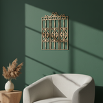 MDF Ornate Grill Panel Design Cutout DIY Wall Decor Art Plus for painting mounted on wall