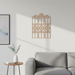 MDF Ornate Grill Panel Design Cutout DIY Wall Decor Art Plus for painting mounted on wall