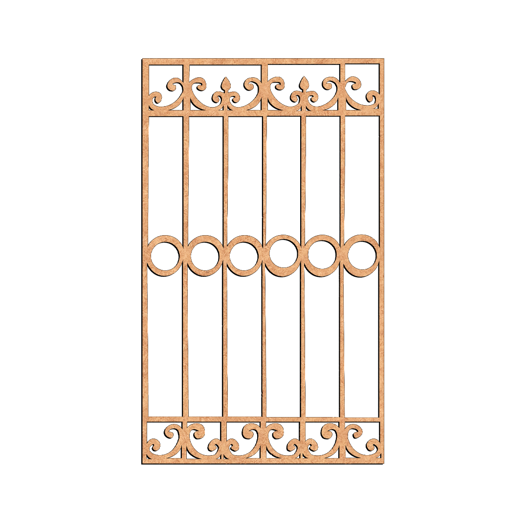 MDF Minimal Grill Panel Design Cutout DIY Wall Decor Art Pro for painting