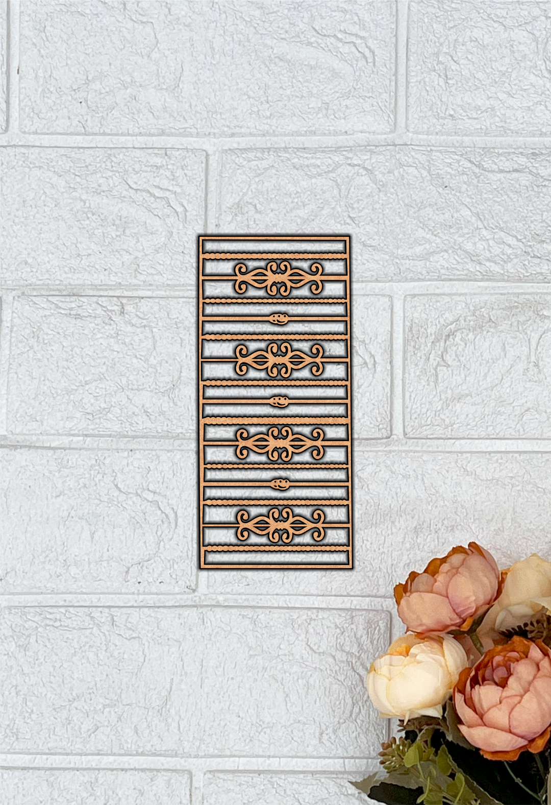 MDF Decorative Lattice Panel Cutout DIY Wall Decor Board Art for painting mounted on wall