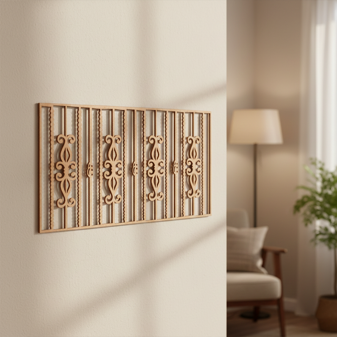 MDF Decorative Lattice Panel Cutout DIY Wall Decor Board Art for painting mounted on wall