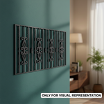 painted MDF Decorative Lattice Panel Cutout DIY Wall Decor Board Art  mounted on wall