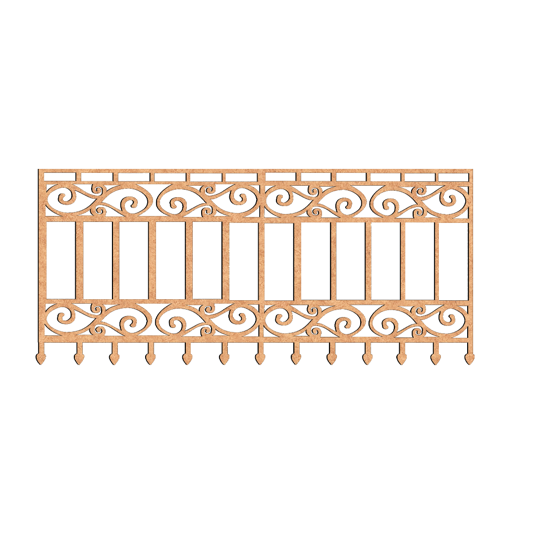 MDF Ornate Border Panel Design Cutout DIY Wall Decor Art XL for painting and decoration