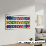Painted MDF Ornate Scroll Panel Design Cutout DIY Wall Decor Arts  and decoration mounted on wall