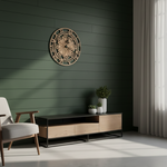 MDF Floral Roman Wall Clock Design Cutout DIY Decor Art XL for painting and decoration hanging on wall