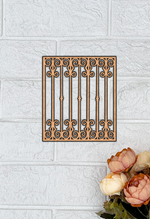 MDF Elegant Grill Panel Design Cutout DIY Wall Decor Art XXL for painting and decoration hanging on wall