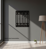 Painted MDF Elegant Grill Panel Design Cutout DIY Wall Decor Art XXL  decoration hanging on wall