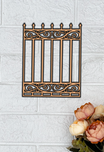 MDF Classic Fence Panel Design Cutout DIY Wall Decor Art Pro for painting and decoration hanging on wall