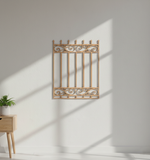 MDF Classic Fence Panel Design Cutout DIY Wall Decor Art Pro for painting and decoration hanging on wall