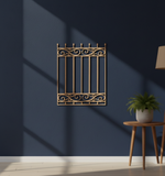 MDF Classic Fence Panel Design Cutout DIY Wall Decor Art Pro for painting and decoration hanging on wall