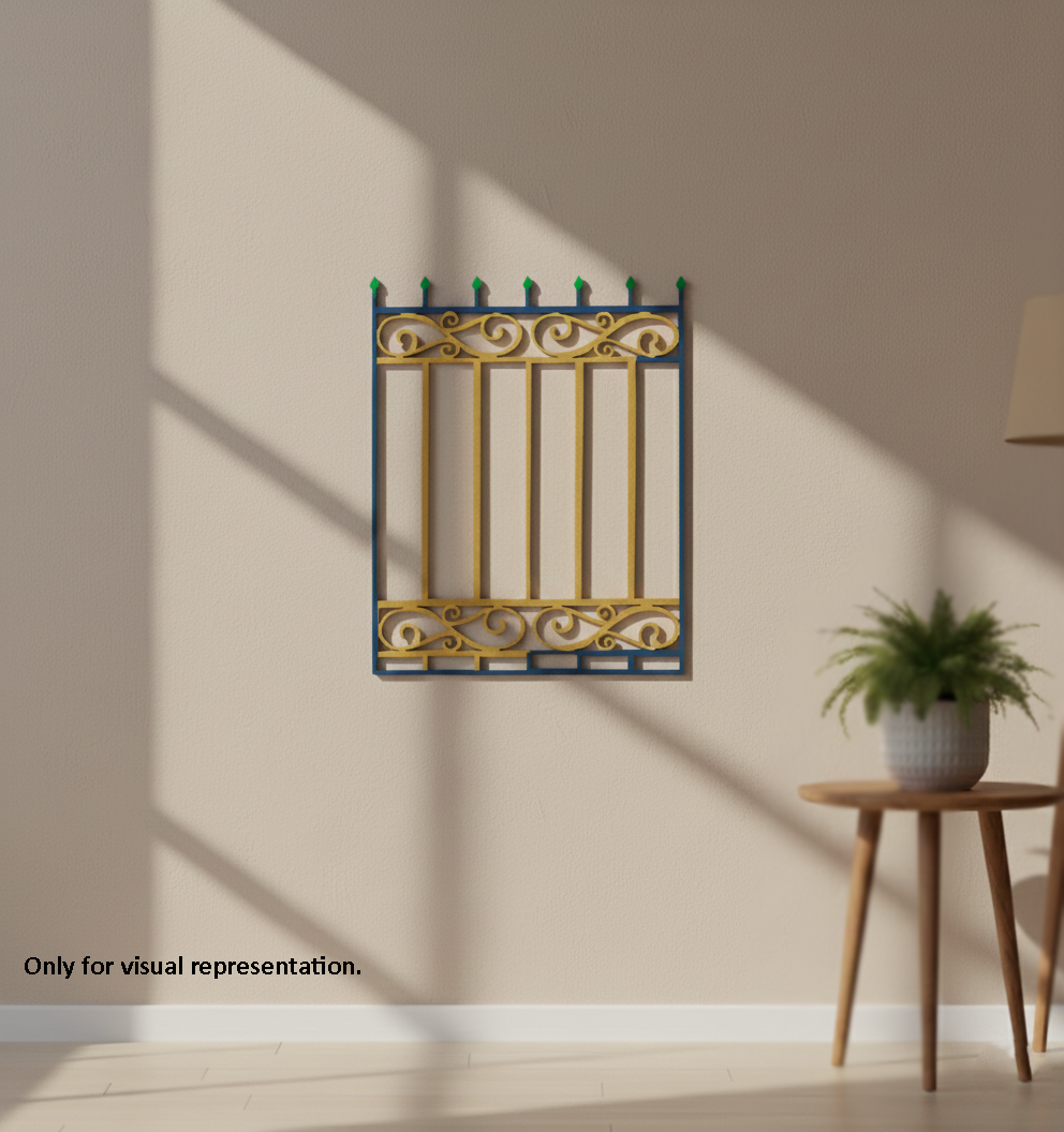 Painted MDF Classic Fence Panel Design Cutout DIY Wall Decor Art Pro for  decoration hanging on wall