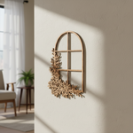MDF Floral Window Frame Design Cutout DIY Wall Decor Art XL! for painting and decoration mounted on wall