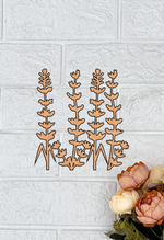 MDF Floral Stem Cutouts Set for DIY Wall Decor Craft Art XL! for painting and craft mounted on wall
