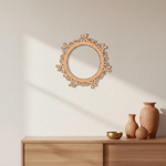 MDF Ornate Round Frame Cutout DIY Wall Decor Craft Art XL! for painting and decor mounted on wall