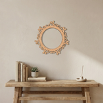 MDF Ornate Round Frame Cutout DIY Wall Decor Craft Art XL! for painting and decor mounted on wall