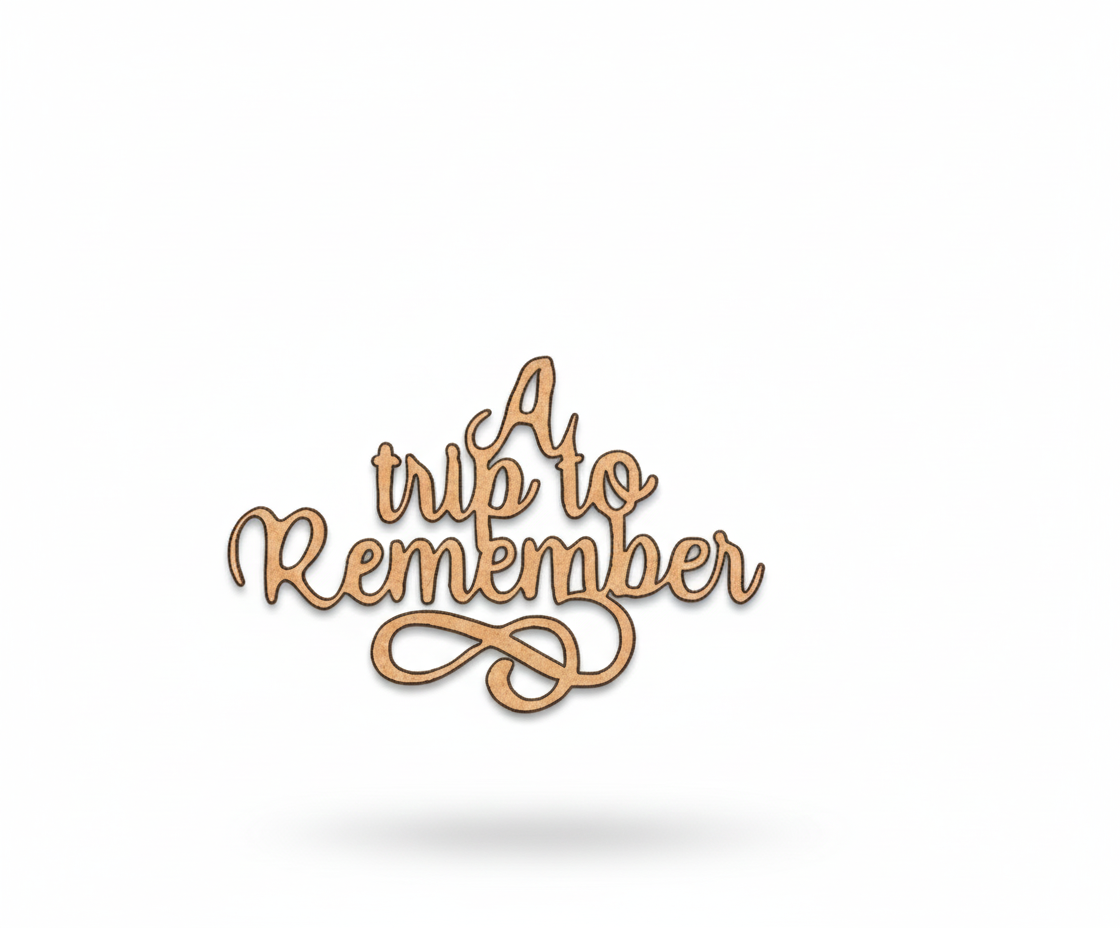 MDF A Trip to Remember Quote Cutout DIY Wall Decor Art XL!!! for painting