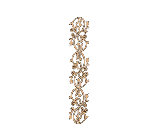 MDF Ornamental Vine Border Cutout DIY Wall Decor Strip Art for painting