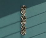 MDF Ornamental Vine Border Cutout DIY Wall Decor Strip Art for painting mounted on wall