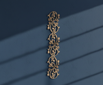 MDF Ornamental Vine Border Cutout DIY Wall Decor Strip Art for painting mounted on wall