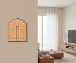 MDF Mughal Window Shutter Cutout DIY Wall Decor Frame for painting mounted on wall
