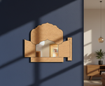 MDF Mughal Window Shutter Cutout DIY Wall Decor Frame for painting open window mounted on wall