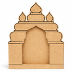 MDF Mini Mandir Temple DIY Pooja Stand Decor Base Stand MDF