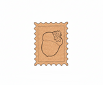 MDF Acorn Stamp Design DIY craft cutout wall decor base for painting and customization