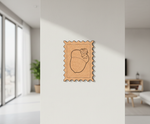 MDF Acorn Stamp Design DIY craft cutout wall decor base for painting and customization mounted on pillar