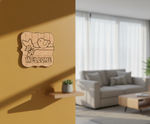 MDF Welcome Bird Wall Decor DIY Craft Quote Cutout Base, mounted on wall