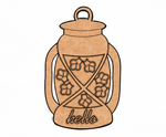 MDF Hello Lantern Wall Decor DIY Craft Quote Cutout Base