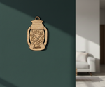 MDF Hello Lantern Wall Decor DIY Craft Quote Cutout Base mounted on wall
