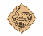 MDF Scooter Quote Wall Decor DIY craft cutout design base for painting and customization