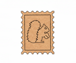 MDF Squirrel Stamp Frame DIY Craft Design Laser Cut Art Wall for painting and decoration