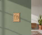 MDF Squirrel Stamp Frame DIY Craft Design Laser Cut Art Wall for painting and decoration mounted on wall