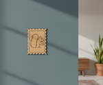 MDF Squirrel Stamp Frame DIY Craft Design Laser Cut Art Wall for painting and decoration mounted on wall