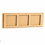 MDF Triple Frame Wall Panel DIY Decor Craft Display Board