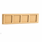 MDF quad frame wall panel for DIY decor painting and craft display