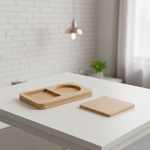 MDF serving tray base with coaster DIY craft and decor combo show on table 
