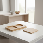 MDF serving tray base with coaster DIY craft and decor combo show on table 