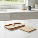 MDF serving tray base with coaster DIY craft and decor combo show on table 